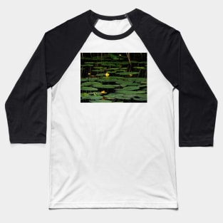 Night Descends On The Lily Pond Baseball T-Shirt